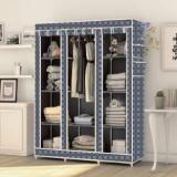 Flipkart Perfect Homes Studio 10 Shelf 3 Door Digital Adroble Print PP Collapsible Wardrobe