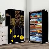 Flipkart Perfect Homes Studio 5 Layer Premium Building Print PP Collapsible Wardrobe