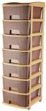 Flipkart Perfect Homes Studio 7XL Large Brown Size Plastic Free Standing Chest of Drawers Plastic Free Standing Chest of Drawers