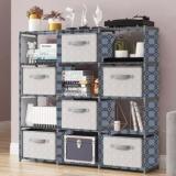 Flipkart Perfect Homes Studio Curtsins Print Plastic Metal 15 Shelf Book Organizer Metal Open Book Shelf