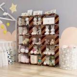 Flipkart Perfect Homes Studio Wall Panel Print 18 Shelf Book Organizer Metal Open Book Shelf