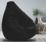 Flipkart Perfect Homes Studio XXL Solid Leatherette Bean Bags With Beans Teardrop Bean Bag With Bean Filling