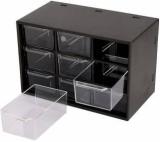 Flipxen 9 Grid Mini Plastic Acrylic Drawer Storage Box Plastic Wall Mount Cabinet