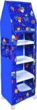 Flipzon Baby 5 Shelve Unbreakable Material PVC Collapsible Wardrobe