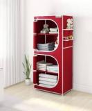 Flipzon Double Door Multipurpose 4 Shelve PP Collapsible Wardrobe