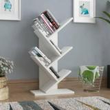 Floresta Wud Engineered Wood Tree Shape Book Shelf For Study Room/ Office/ Library | Engineered Wood Open Book Shelf