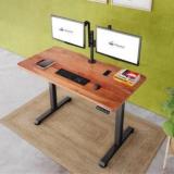 Flowlyf FDGO Electric Height Adjustable Desk 2yr WRNTY | 120 X 60 CM Top | Solid Wood Multipurpose Table