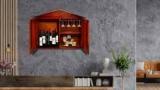 Foreverfurniture Solid Wood Bar Cabinet