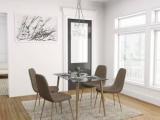 Forzza Logan Metal 4 Seater Dining Table