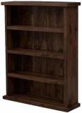 Friday Furniture Sheesham Wood Wall Book Shelf For Living Room | Honey Finish Solid Wood Open Book Shelf