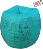 Fun On XL Bheem And Friends Outline Teardrop Bean Bag Cover