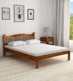 Furinno Bed For Living Room Furniture || Solid Wood Queen Bed