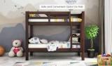 Furinno Sheesham Wood Standard Becky Bunk Bed Without Storage For Home Living Room Solid Wood Bunk Bed