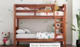 Furinno Sheesham Wood Standard Nero Bunk Bed For Home Living Room Solid Wood Bunk Bed