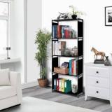 Furione BLACK 5 SHELVE MULTIPURPOSE Metal Open Book Shelf