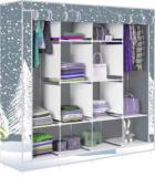 Furnbolo D2 Felling Snow Print Metal 1 Door Wardrobe