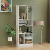 Furneaser Arvin Book Shelf With Storage Display Rack Open Bookcase Stand, Engineered Wood Semi Open Book Shelf