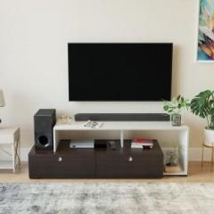 Furneaser Dexon TV Stand with Door | LED TV Table Cabinet | Tv Stand | Engineered Wood TV Entertainment Unit