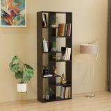 Furneaser Hazel Bookshelf For Home, Bookcase Cabinet, Book Display Rack, Engineered Wood Semi Open Book Shelf