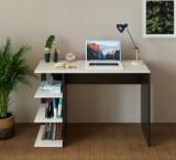 Furneaser Qualish Computer Table With 3 Shelf, Workstation WFH Table, Engineered Wood Study Table