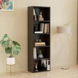 Furneaser Stalbar Book Shelf Display Rack, Engineered Wood Semi Open Book Shelf