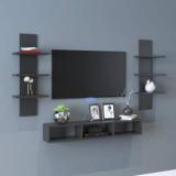 Furnifry Wooden TV Entertainment Unit/TV Cabinet for Wall/Set Top Box Holder for Home/ Engineered Wood TV Entertainment Unit