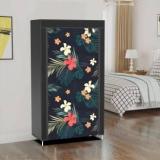 Furnigully Premium Quality With Leatherette Cover Printed Jack And Mayers Artwork 100 PP Collapsible Wardrobe