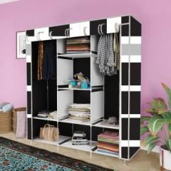 Furnishbite C1 Printed Wardrobe Carbon Steel Collapsible Wardrobe