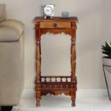 Furnishilp Solid Sheesham Wood Bedside End Table With Drawer | Side Table For Living Room Solid Wood End Table