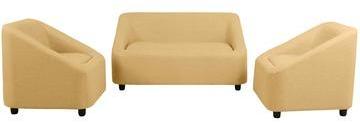 FurnitureKraft Dior 2 + 1 + 1 Sofa Set In Beige Colour