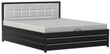 FurnitureKraft Double Lifton Bed With Back Cushion