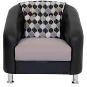 FurnitureKraft New Mexico One Seater In Black Color