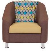 FurnitureKraft New Mexico One Seater In Brown Color