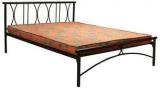 Furniturekraft Queen Size Bed With Mattress In Black Colour