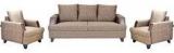 FurnitureKraft Roman Reverie 3 +1+1 Seater Sofa In Brown Colour