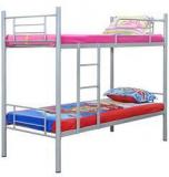 FurnitureKraft Silver Bunk Bed In Grey Finish