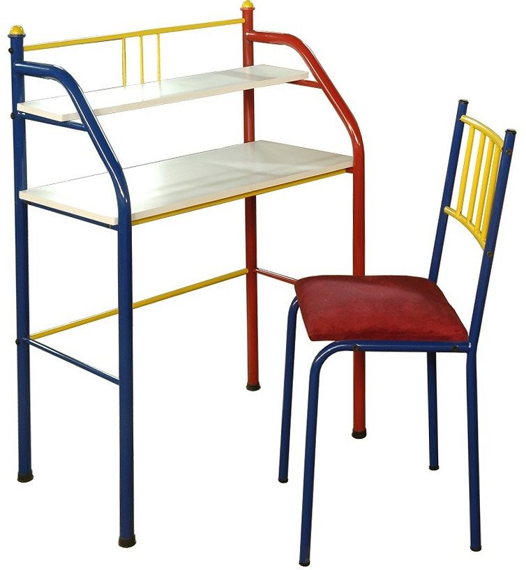 FurnitureKraft Sleek Kids Table & Chair Set in Multicolour