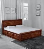 Furnizy Stanfield Bed With Storage Solid Wood Queen Box Bed