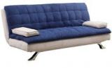 Furny Cosy Supersoft Dual Colored Sofa Bed In Blue