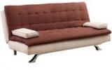 Furny Cosy Supersoft Dual Colored Sofa Bed In Brown