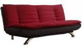 Furny Edo Dual Colored Fabric Sofa Bed In Maroon