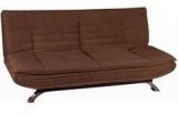 Furny Edo Three Seater Sofa Bed In Dark Brown Colour