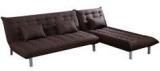 Furny Furny L Shaped Sofa Bed In Dark Brown Colour