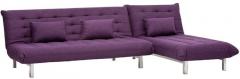 Furny Madison L Shaped Sofa Bed in Purple Colour