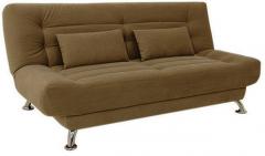 Furny Zuri supersoft Sofa bed in Medium Brown colour