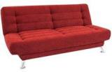 Furny Zuri Supersoft Sofa Bed In Red Colour