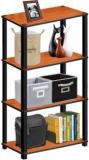 Future Generation V Group Turn N Tube 4 Tier Multipurpose Shelf Display Rack Engineered Wood Side Table