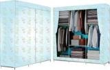 G Genipap C4 Soft Lily Flower Carbon Steel Collapsible Wardrobe