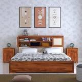 Ganpati Arts Maharaja Solid Sheesham Wood King Size Bed Solid Wood King Box Bed