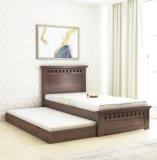 Ganpati Arts Sheesham Single Bed/Palang/Cot With Pullout Bed Storage For Home/Bedroom/Hotel Solid Wood Single Drawer Bed